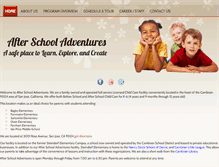 Tablet Screenshot of afterschooladventures.com